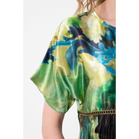 Women's dress, size 44, green color-7