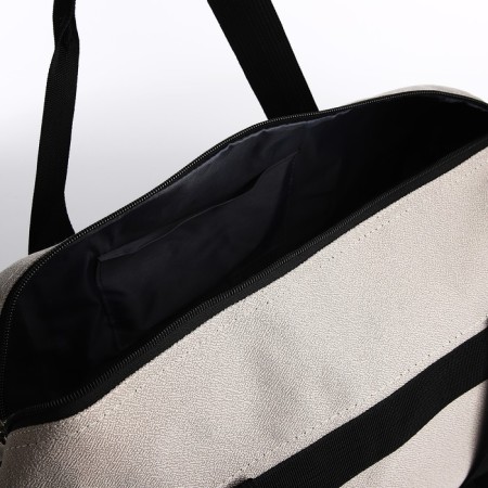 Road bag with lightning, external pocket, long belt, gray color-1
