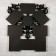 Photo frame plastic in 9 photos 10x10, 10x15 cm "Patterns" Dark Gold 54x49 cm