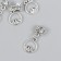 Bale with a suspension metal for the creativity of "mountain" silver 2.4x1.2 cm