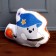 Soft toy "Ghost" on a broomstick, white color