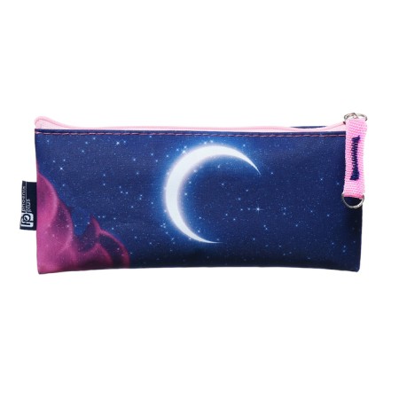 Penal soft, 1 compartment, 90 x 195 mm, flat, Phoenix "Cat Princess" Violet/Pink 67595-3