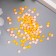 Decor for creativity "Fluorescent rhinestones. Yellow -orange" set of 144 pcs SS10 - 2.7 mm