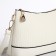 Bag Cross-Bodi with a zipper, white color