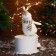 Soft toy "Snowman in a striped scarf, butterfly legs" 10x30 cm, gold