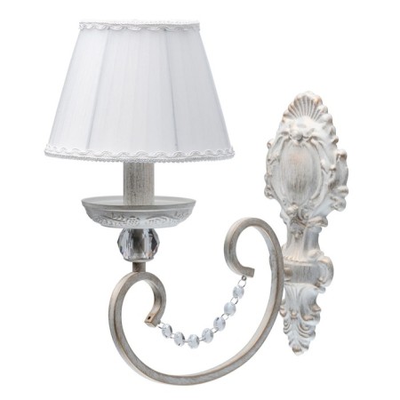 Sconces "Augustine", 40W E14, white color, gold