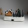 Souvenir plastic light "Santa Claus decorates the Christmas tree" is spinning 26.5x16x17.5 cm