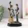 Souvenir Polystone "couple - a date under the pink tree" Blue 22.5x12x8 cm