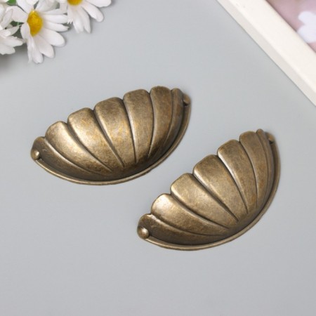 Pen for the casket metal "petals" bronze set 2 pcs 7.6x3.8x1.5 cm