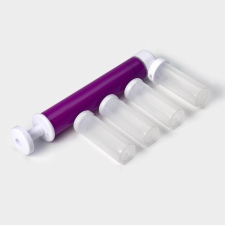 Mechanical airbrush, 25 × 12 × 3 cm, 4 containers in the kit, color mix-2