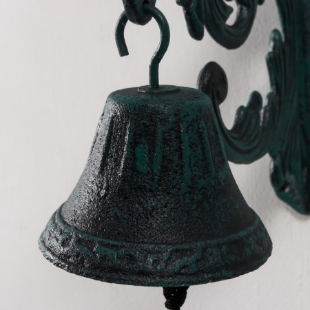 Bell Souvenir Cast iron "Fluffy leaves" Patina 24x11.5x28.5 cm-2