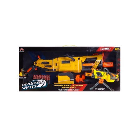 Blaster "Speed ​​-shot", shoots with soft bullets, works on batteries-16