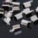Build for the tape (set of 20 pcs.), Color silver, 10 mm