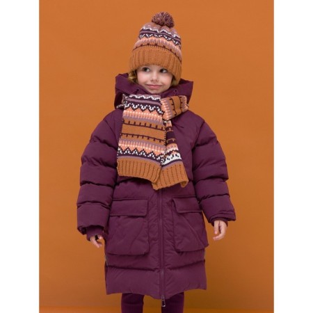 Coat for girls, height 104 cm, purple color