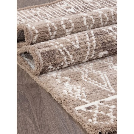 Rectangular carpet Milat Joli, size 80x150 cm, color L.Beige/P.White-3