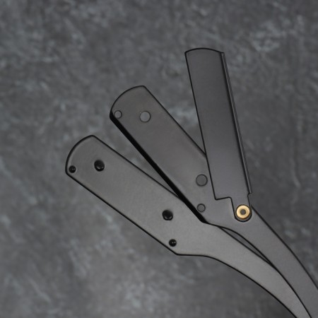 Dangerous razor, shavett, without blades, 13.3 × 21 × 2.8 cm, steel, black color-13