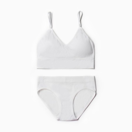 Female set (top, slips), white color, size 42-46-5