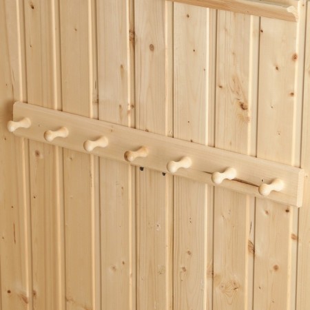 Ban "Classic" 7 hooks, linden, 65x6.5x6.5cm-1
