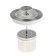 Electric Deerama DEM-SH50W, glass, 1.7 l, 2200 watts, adjustment t °, silver