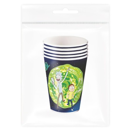 Paper glass "Rick and Morty", a set of 6 pieces, 330 ml-1