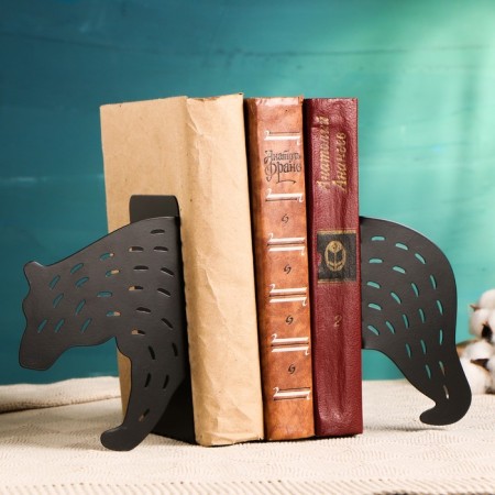 Holder-stand for books "Bear" set 2pcs, black