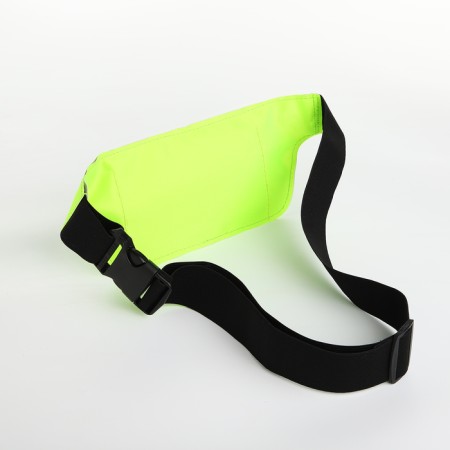 Lightning waist bag, reflective elements, green color-2