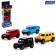 Set of metal machines "Classic", 4 pieces, 1:48, inertia, doors open