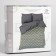 Bed linen Ethel euro "Green-gray zigzags" 200x217, 240*220, 70x70-2 pcs