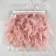 Tesma with feathers turkey, 13-17 cm, 5 ± 0.5 m, powder color