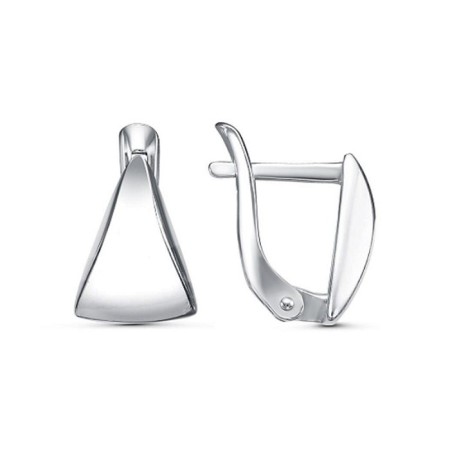 Earrings "Triangle", echoing with oxidation
