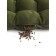 Pillow on the seat, size 40x40 cm, khaki color