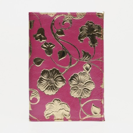 Cover for passport, pink color