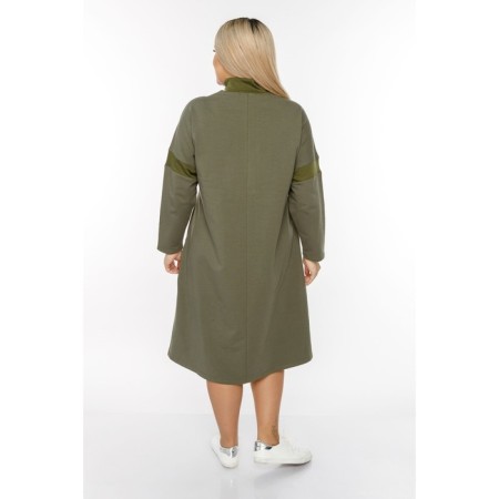 Women's dress, size 56, khaki color-4