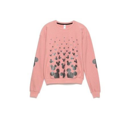 Female sweatshirt CONTE ELEGANT, XXS size, Dusty Rose-Black color-2