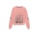Female sweatshirt CONTE ELEGANT, XXS size, Dusty Rose-Black color