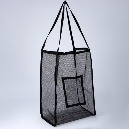 Bag Schoper beach, grid, 41x32x26 cm, black-1