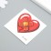 Tattoo on the body color "Heart with adhesive plaster" 6x6 cm