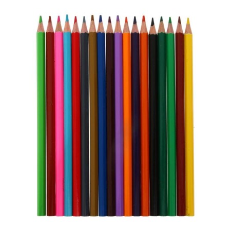 Pencils of watercolor 18 colors, in a cardboard box, sharpened-1