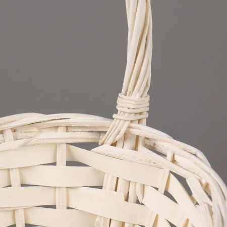 Set of wicker baskets, 47x39x17/43, 40x32x15/38, 33x25x13/33 cm, 3 pcs., Bely, Ivas-4