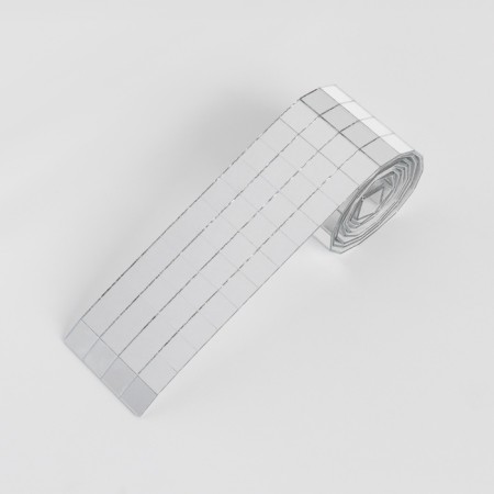 Mirror mosaic adhesive, 1 × 1 cm, 4 rows 4 cm × 1 m, silver glass-1
