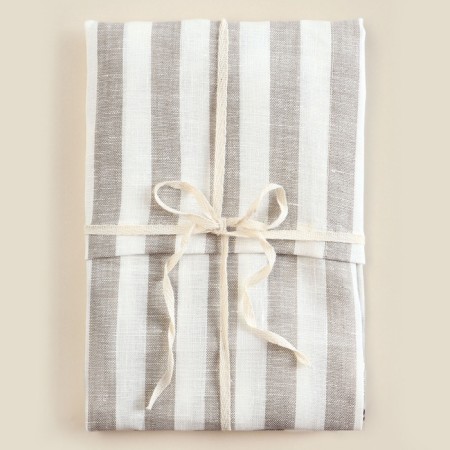 Apron with pockets SL Home "Stickt Line" 60x70cm, flax 100%, 180 g/m2-5