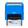 Automatic stamp "Medical inspection" _ "20__g. Signature __", 14 x 38 mm, blue