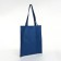 Shoper bag without fastening, from textiles, blue color