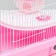A cage for rodents "Pigzon", with a filling, 44.5 x 31 x 36.5 cm, pink