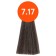 Cream-coloring hair permanent OLLIN Professional N-Joy, tone 7/17, blond cherish-brown, 100 ml