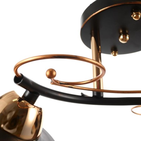 Chandelier 1083/2BK+GD 40W E27 Black-gold 46x15x24 cm Bayerlux-3