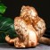 Figure "Angel Karapus sitting" bronze 19x22x24cm