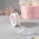 Kapron tape with embossing "with love", 25 mm, 22 ± 1 m, white/gold color