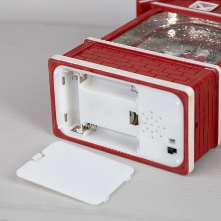 Santa Claus and Bear LED figure 14 × 24 × 8 cm, plastic, AAX3 batteries (not in the kit), glow warm white-2