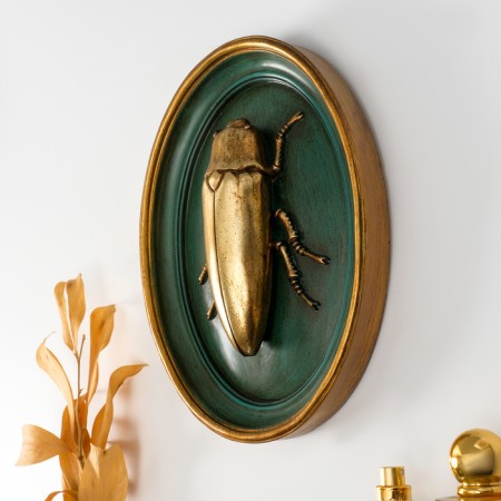 Panel interior polystone "Golden Beetle" dark green 18.5x4x4x24 cm-1